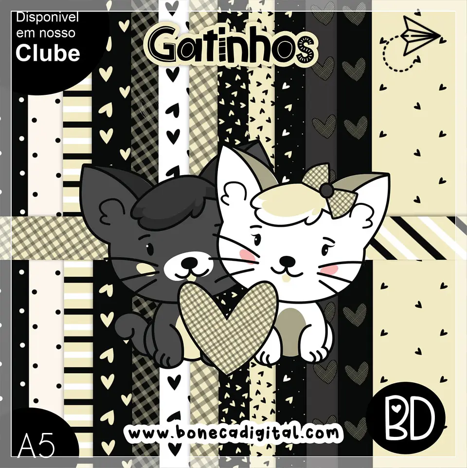 Kit Digital Gatinhos 16 1