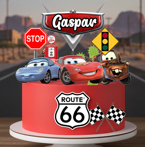 Arquivo de Corte Topo de Bolo Carros Disney 28