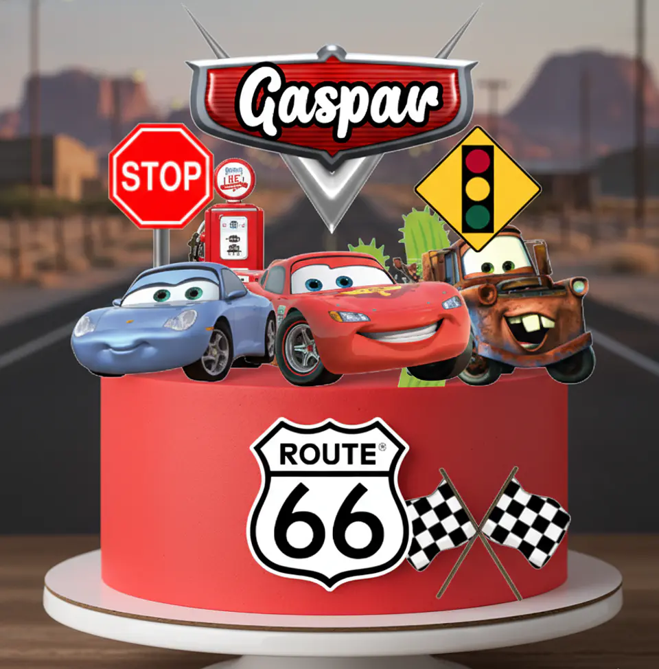 Arquivo de Corte Topo de Bolo Carros Disney 28 1