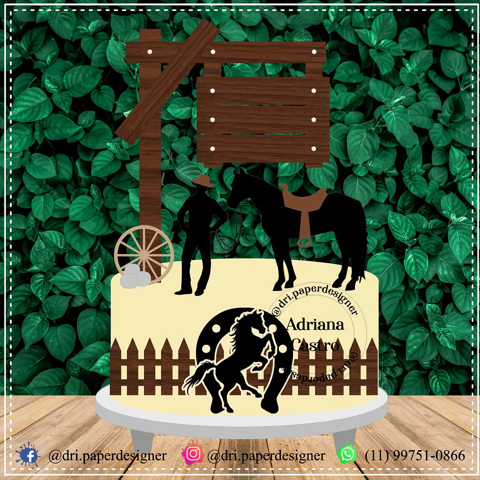 Arquivo de Corte Topo de Bolo Cavalo - Haras 6 1
