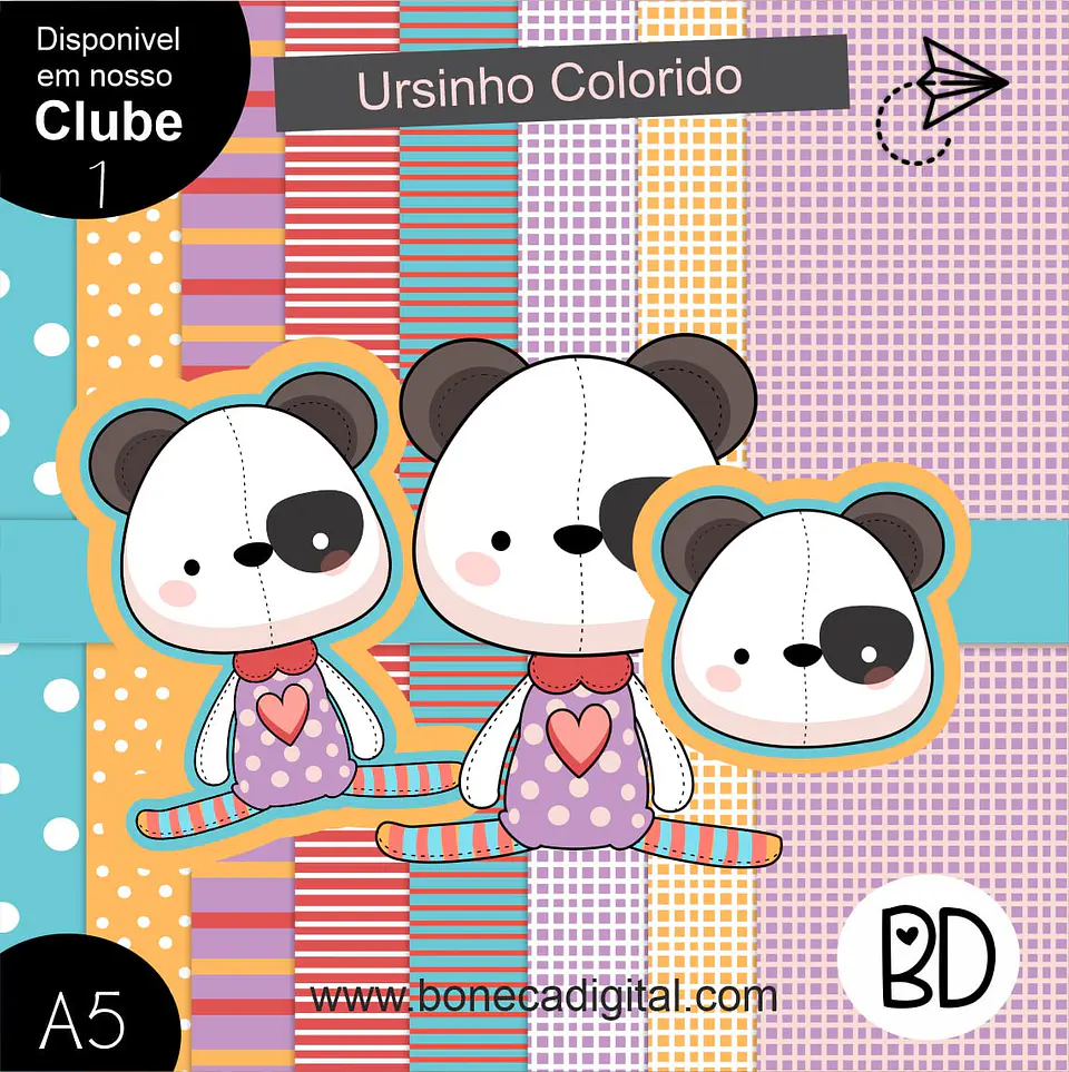 Kit Digital 13 Ursinho Color 1 1