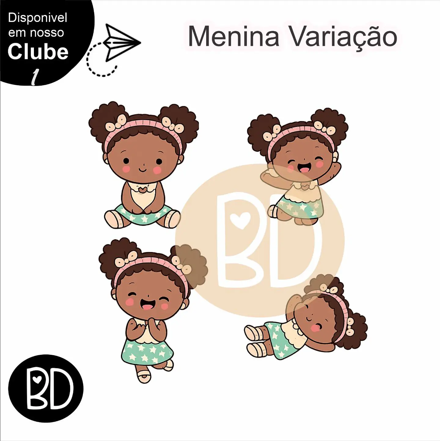 Kit Digital Menina Variação 4 1