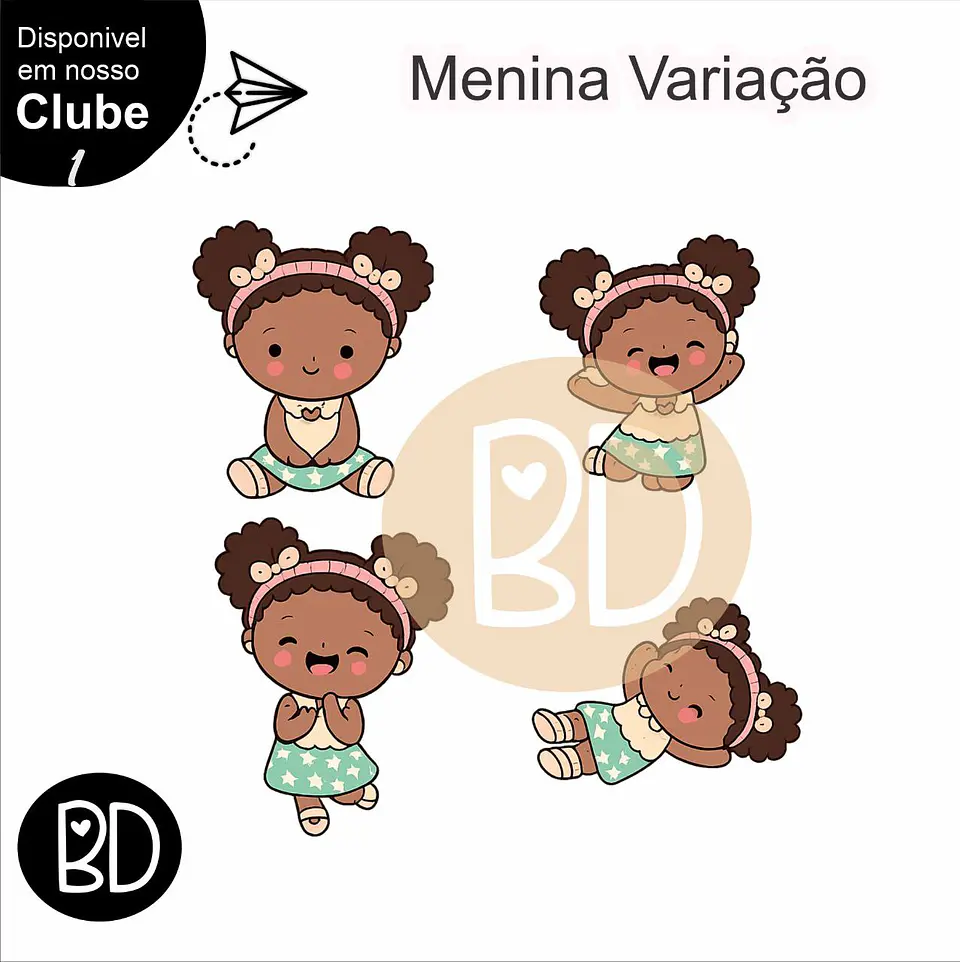 Kit Digital Menina Variação 4 1