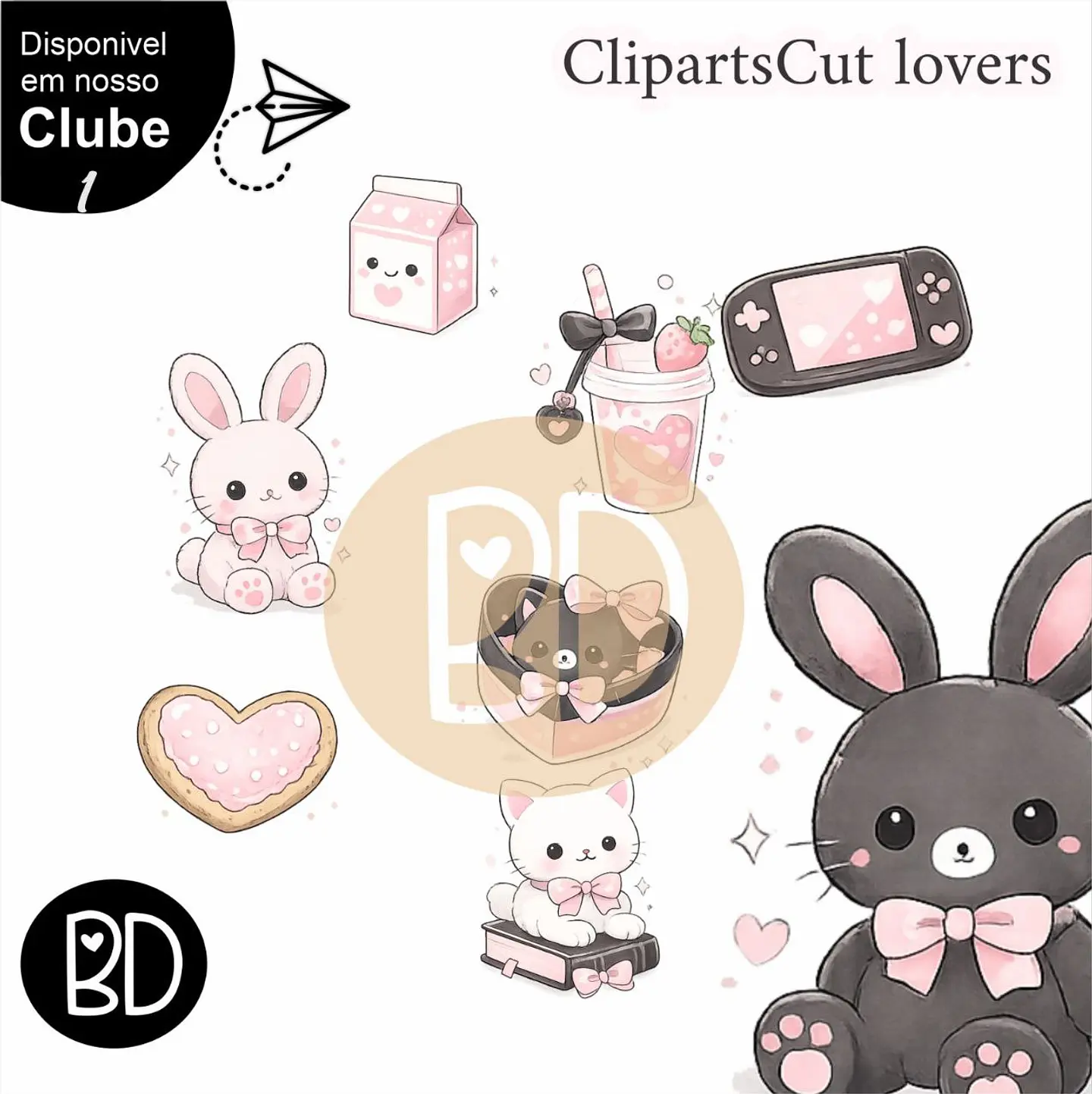 Kit Digital Cliparts Cute Lovers 42 1