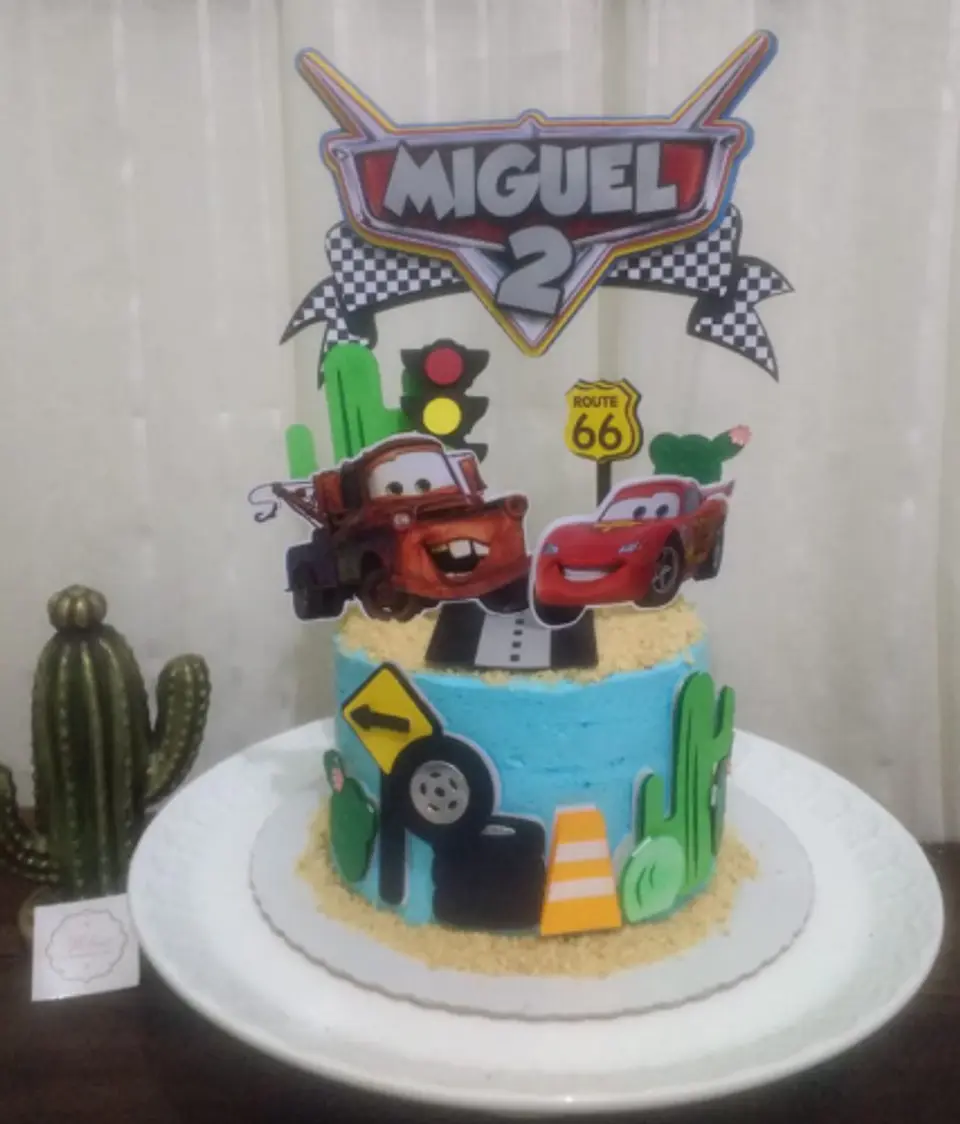 Arquivo de Corte Topo de Bolo Carros Disney 17 1