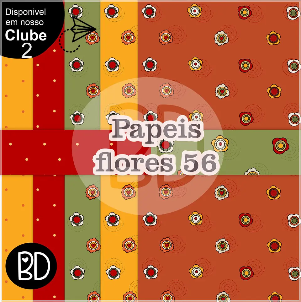 Kit Digital Papéis Paleta Floral 14 1