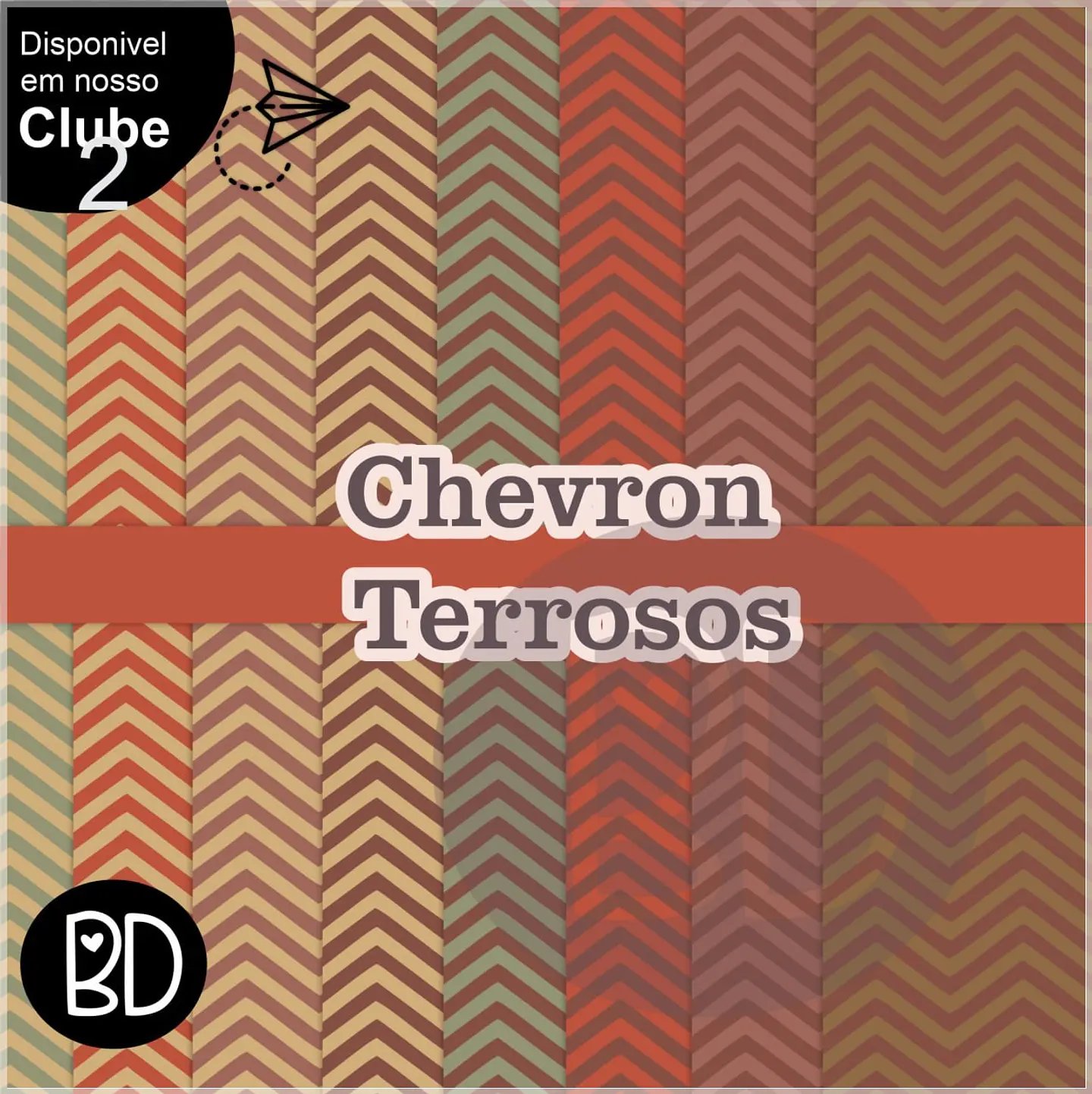 Kit Digital Chevron Terrosos Papéis Digitais 11 1