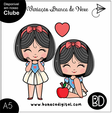 Kit Digital BDVariação Branca de Neve 38
