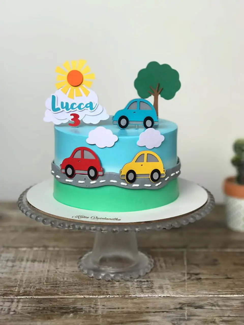 Arquivo de Corte Topo de Bolo Carro - Carrinhos 4 1