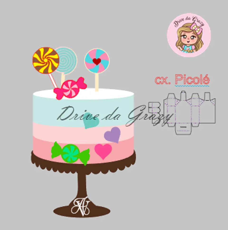 Arquivo de Corte Topo de Bolo Confeitaria - Doceria 32 1