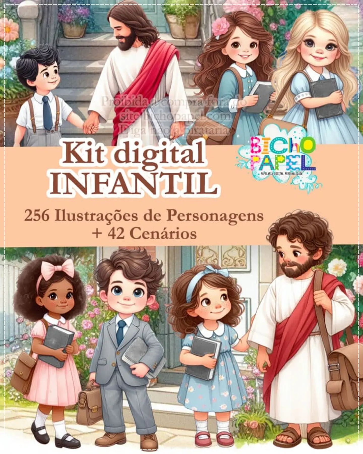 Kit Digital Infantil Menino e Menina 6 1