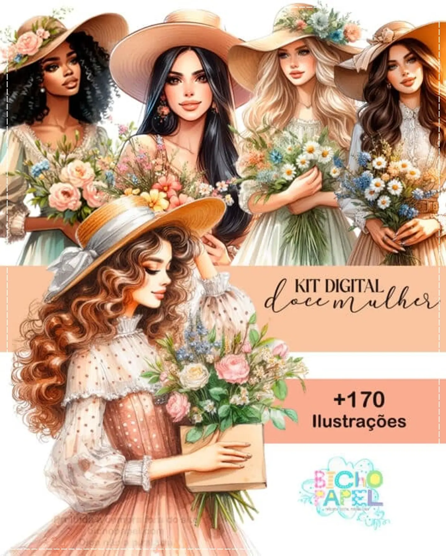 Kit Digital Doce Mulher 5 1