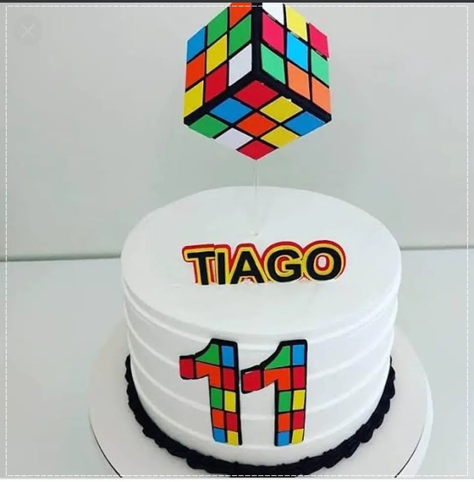 Arquivo de Corte Topo de Bolo Cubo Mágico 2 1