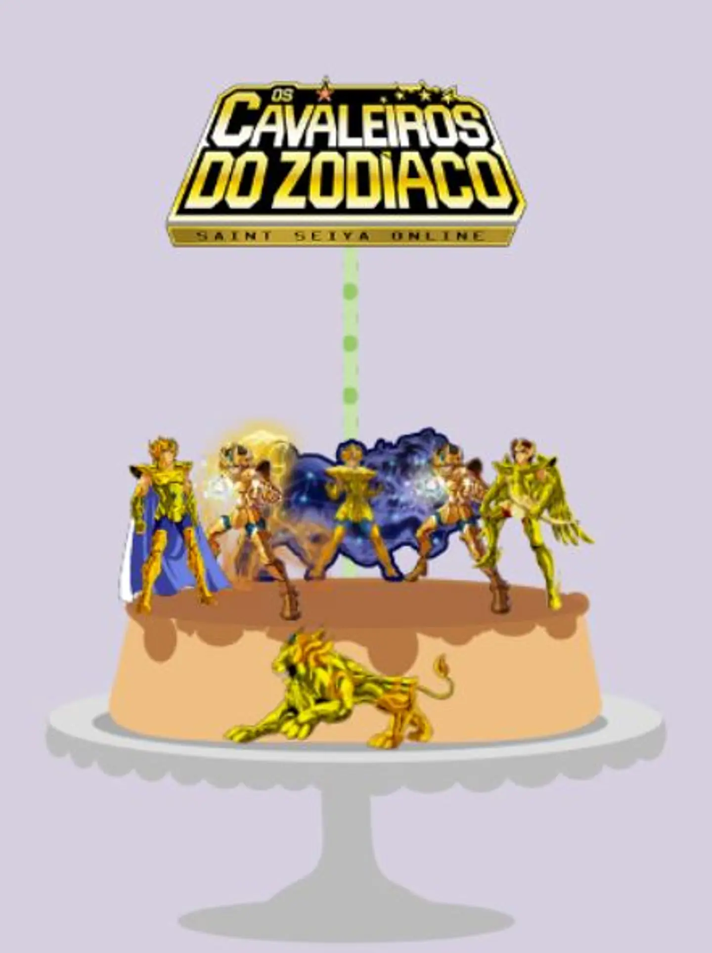 Arquivo de Corte Topo de Bolo Cavaleiros do Zodíaco 1 1