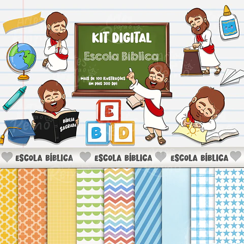Kit Digital Escola Bíblica 1
