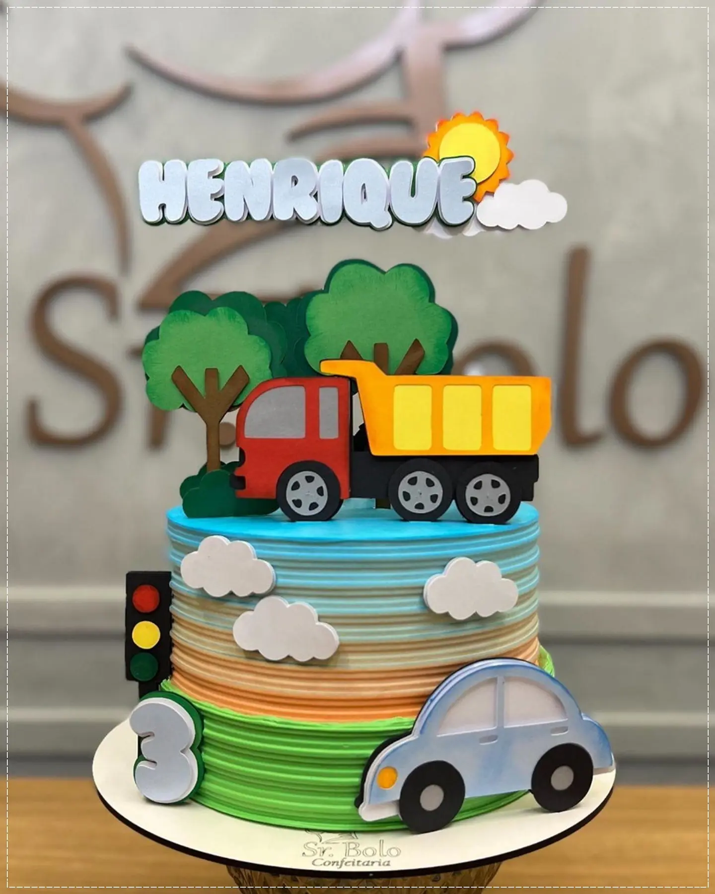 Arquivo de Corte Topo de Bolo Carro - Carrinhos 5 1