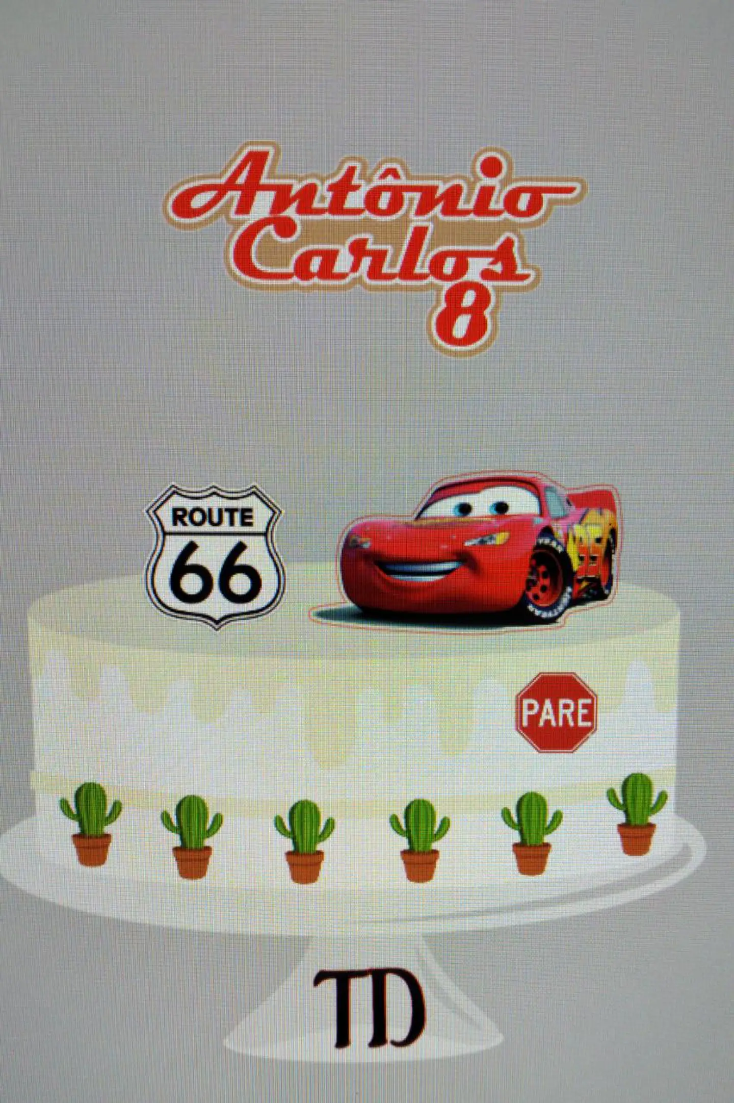 Arquivo de Corte Topo de Bolo Carros Disney 7 1