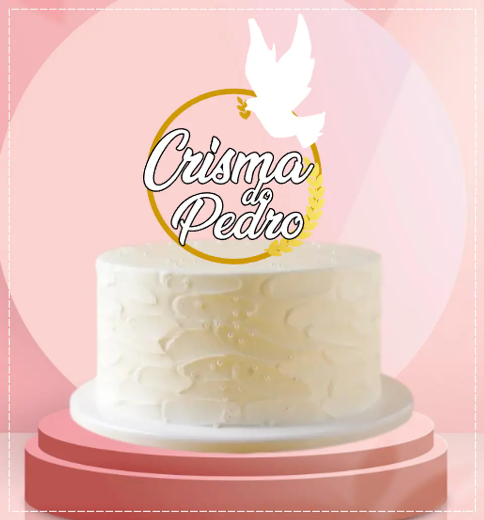 Arquivo de Corte Topo de Bolo Crisma 5 1