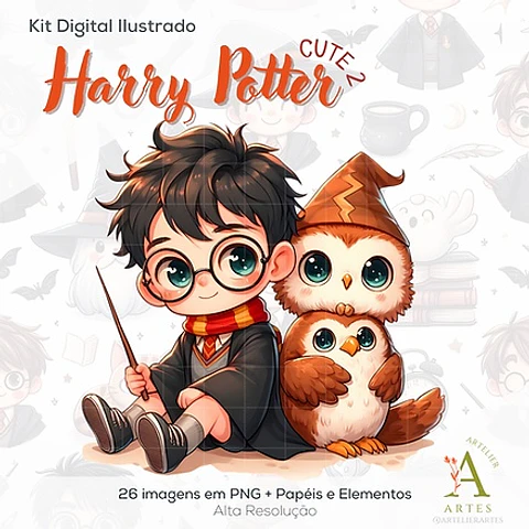 Kit Digital Harry Potter Cute 1