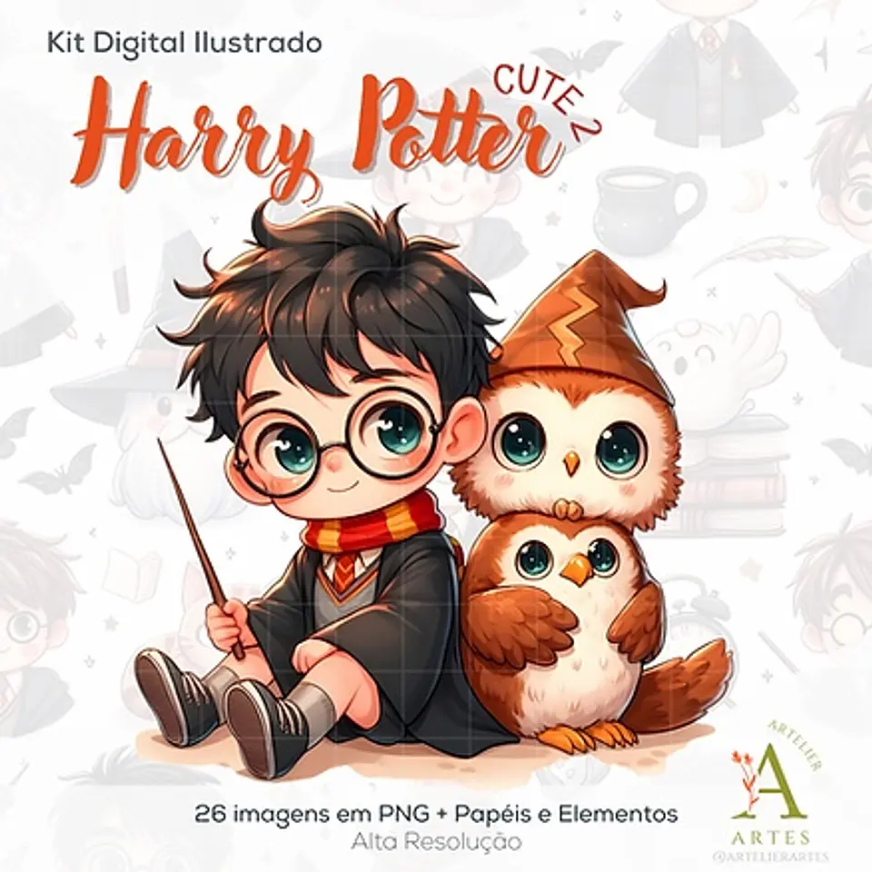 Kit Digital Harry Potter Cute 1 1