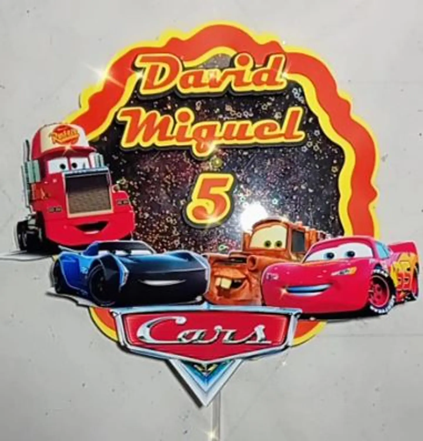 Arquivo de Corte Topo de Bolo Carros Disney 16 1