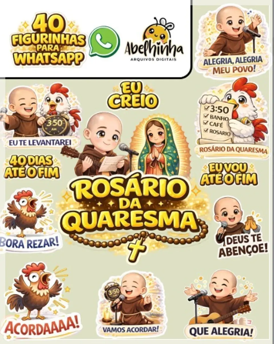 Kit Digital Figurinhas Rosário da Madrugada 4 1