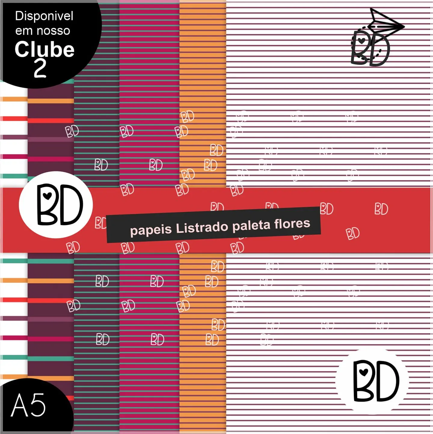 Kit Digital Papéis Paleta Flores 15 1