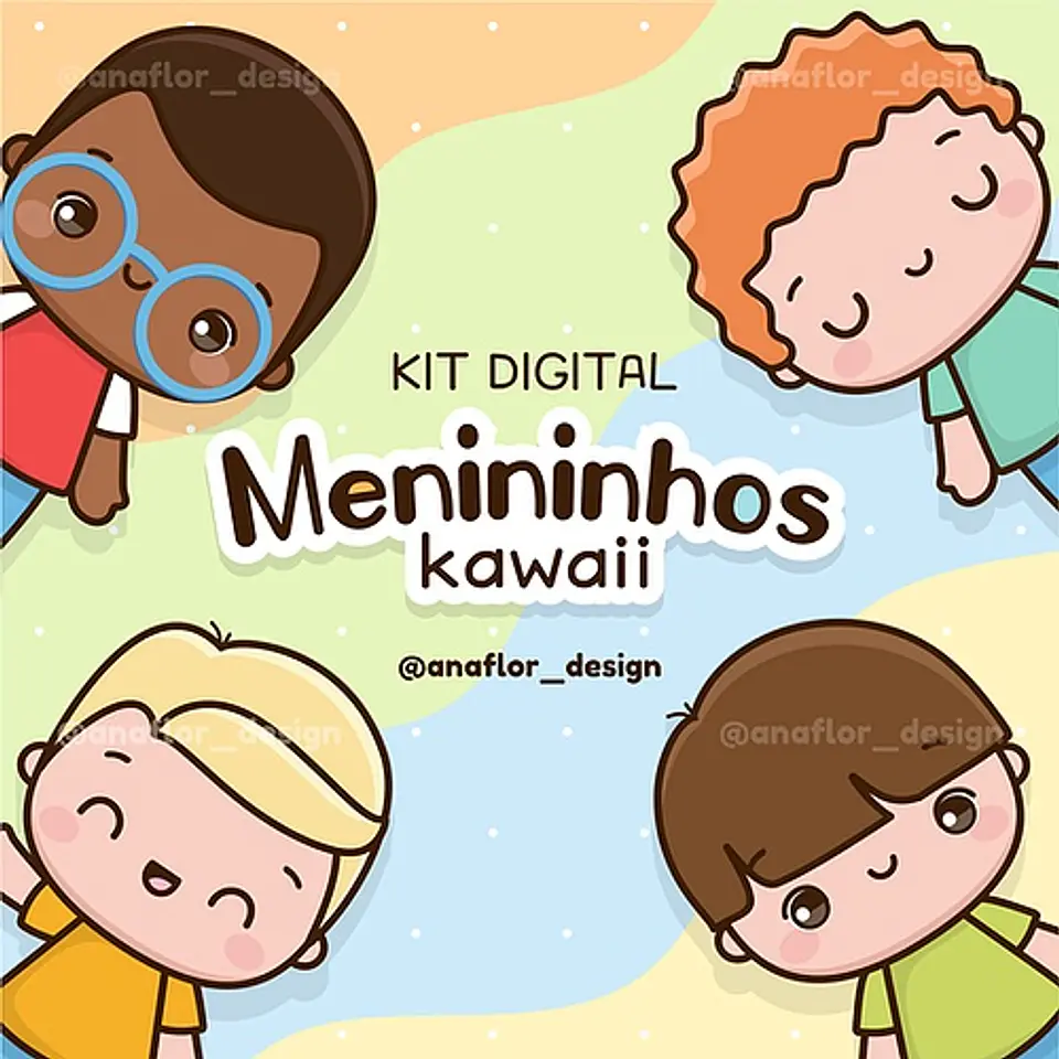 Kit Digital Menininhos 12 1