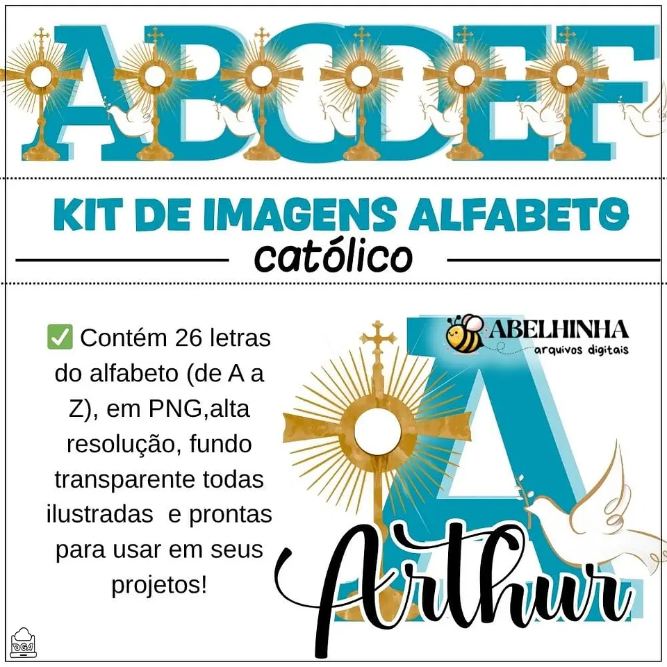 Kit Digital Alfabeto Católico 1 1