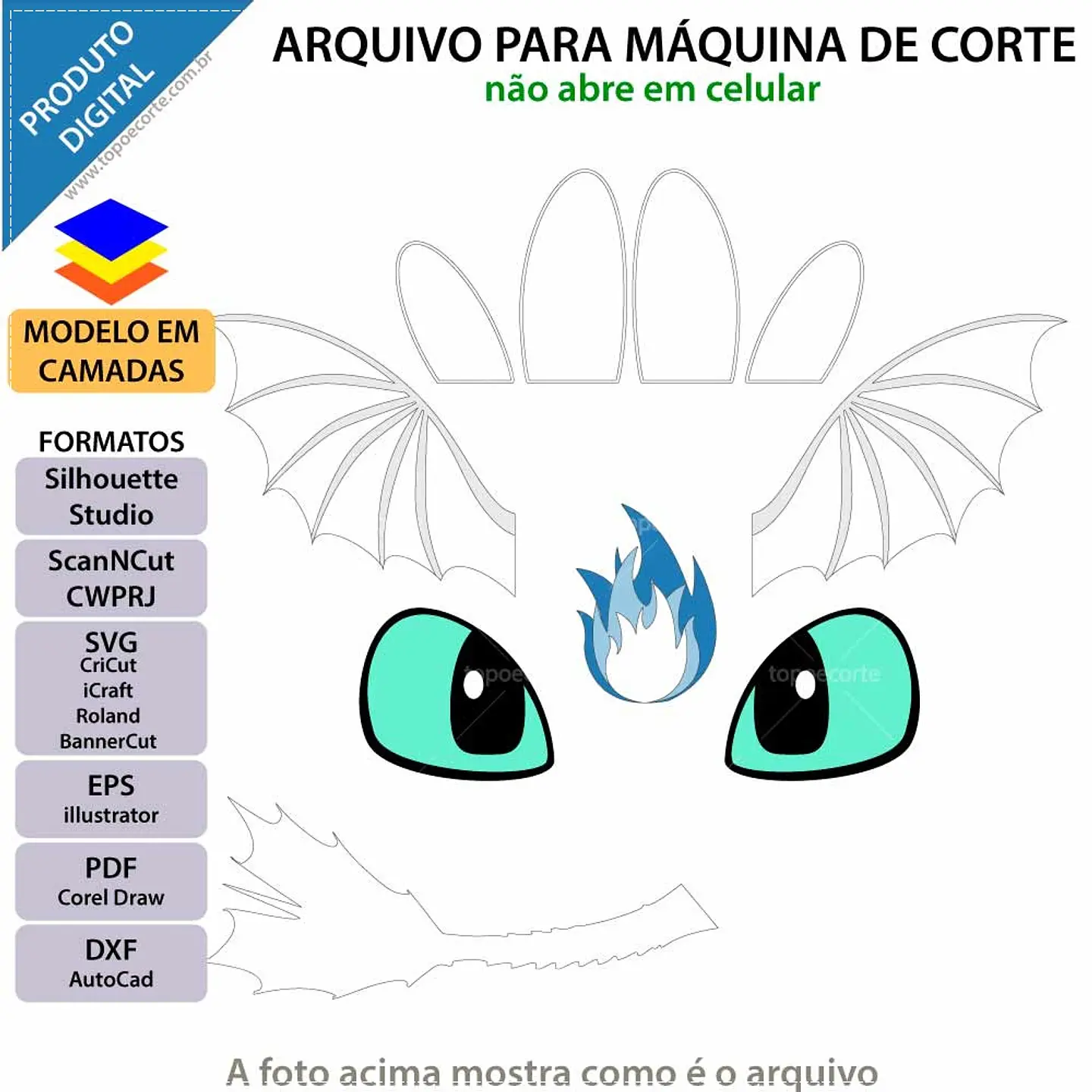 Arquivo de Corte Topo de Bolo Como Treinar o Seu Dragão 1 1