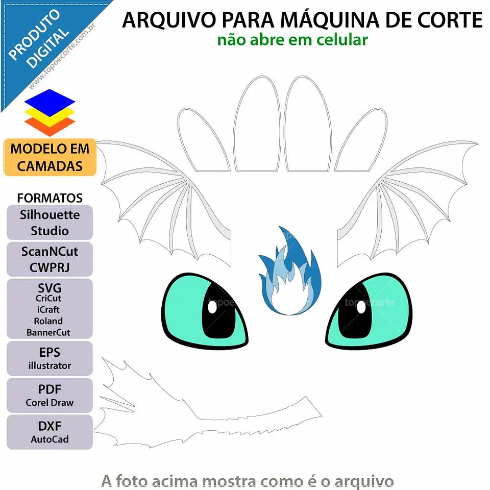 Arquivo de Corte Topo de Bolo Como Treinar o Seu Dragão 1 1