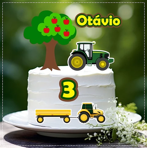Arquivo de Corte Topo de Bolo Construção 4