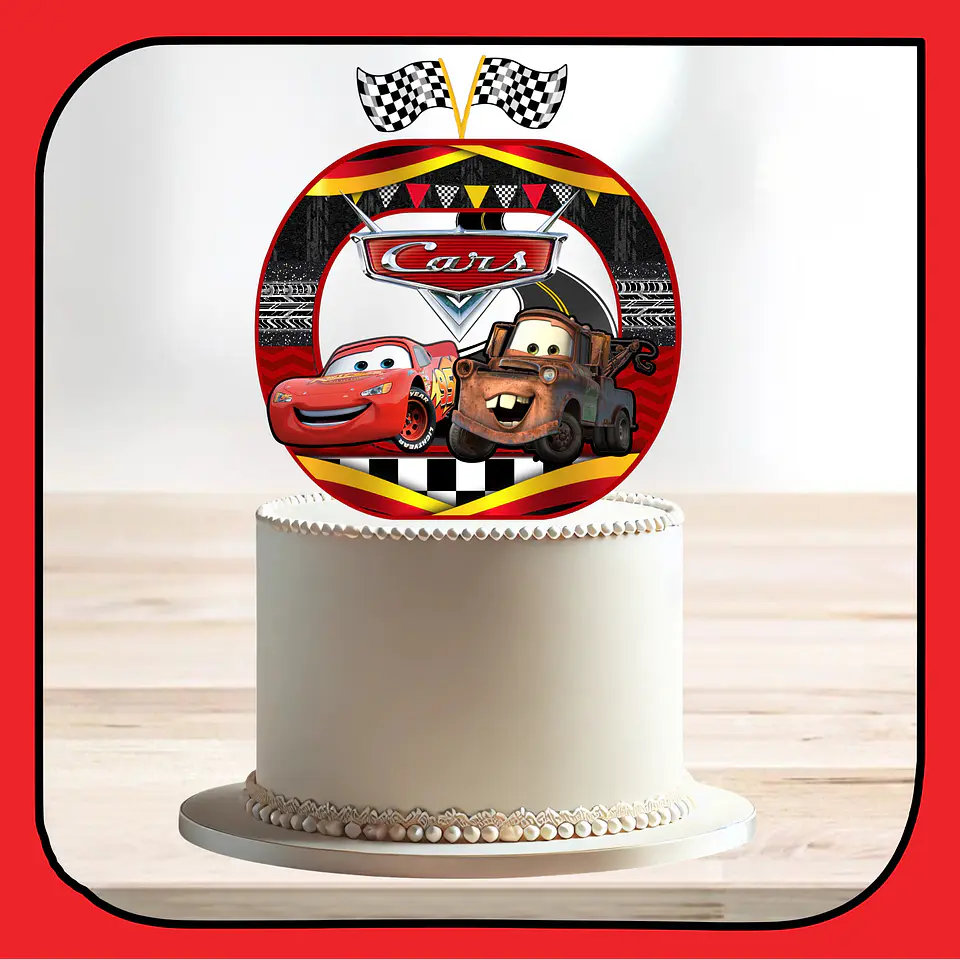 Arquivo de Corte Topo de Bolo Carros Disney 23 1