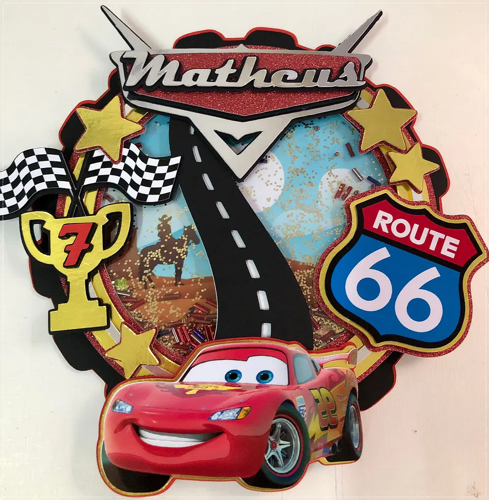 Arquivo de Corte Topo de Bolo Carros Disney 20 1