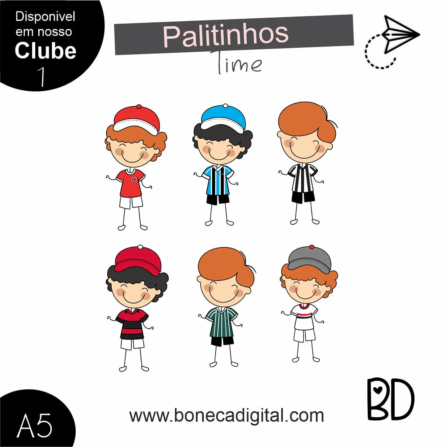Kit Digital 11 Palitinhos Times 1 1