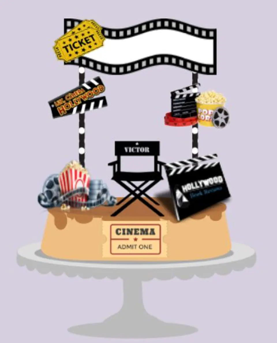 Arquivo de Corte Topo de Bolo Cinema - Hollywood 1 1