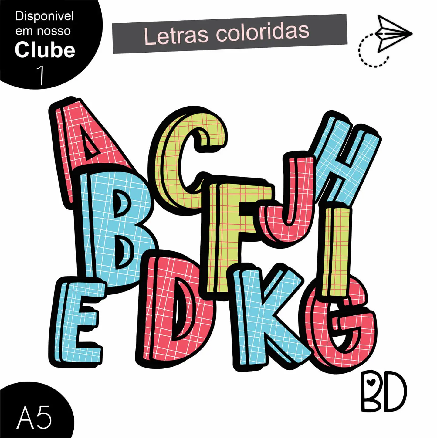 Kit Digital 37 Alfabeto Colorido 1 1