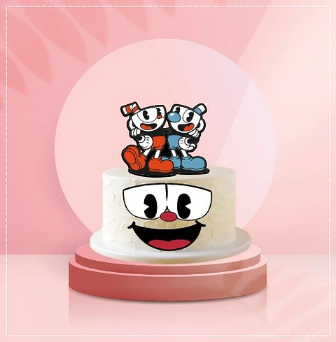 Arquivo de Corte Topo de Bolo Cuphead 1