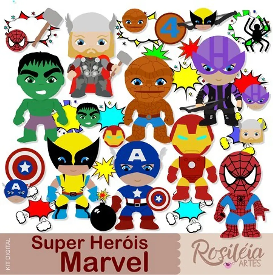 Kit Digital Super Herois Marvel 75 1