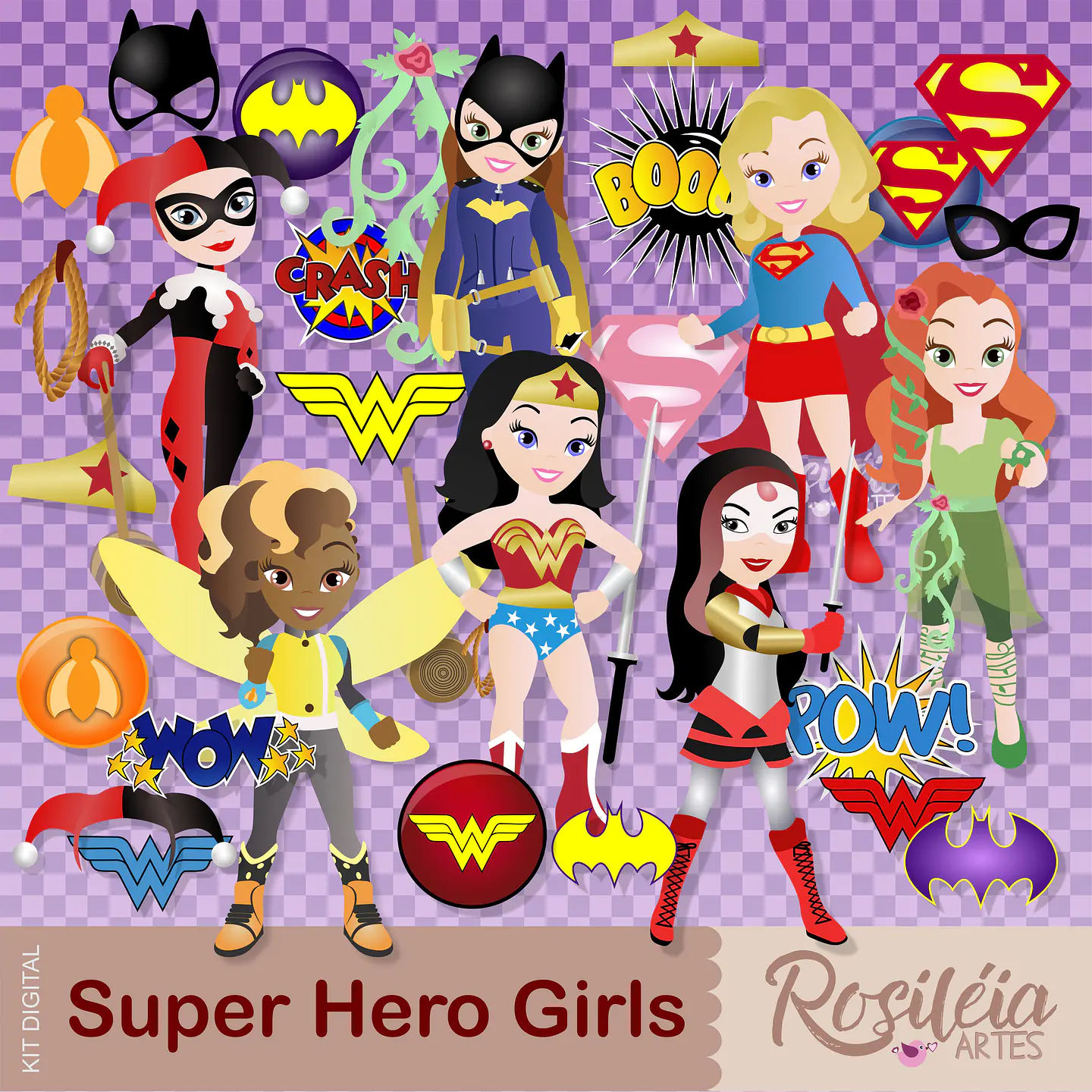 Kit Digital Super Hero Girls 74 1
