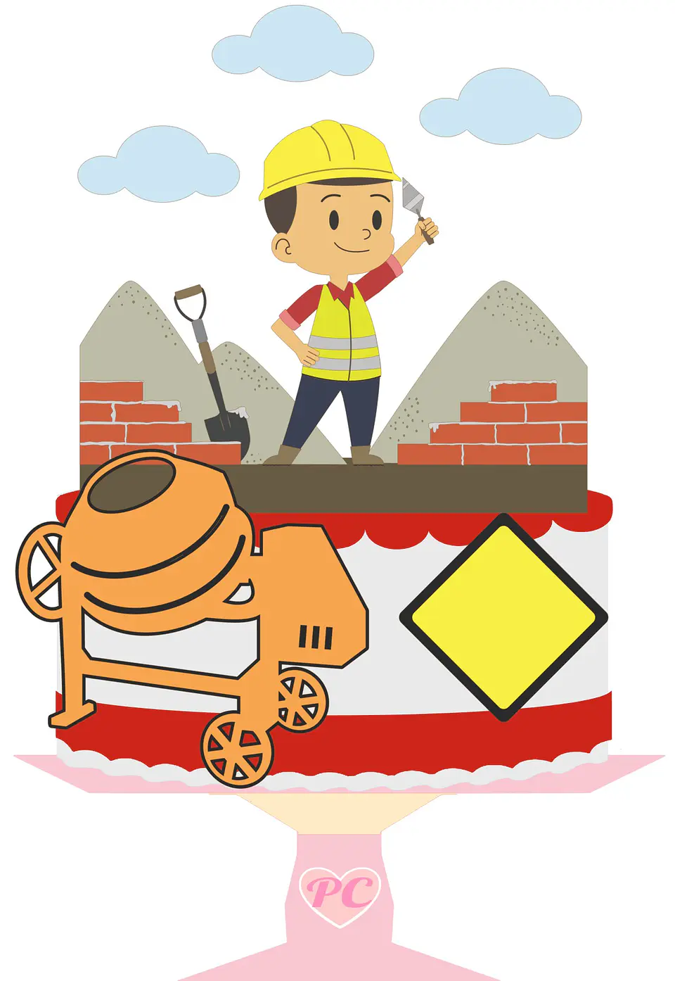 Arquivo de Corte Topo de Bolo Construção 10 1