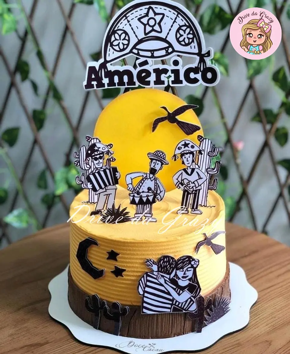 Arquivo de Corte Topo de Bolo Cordel 7 1