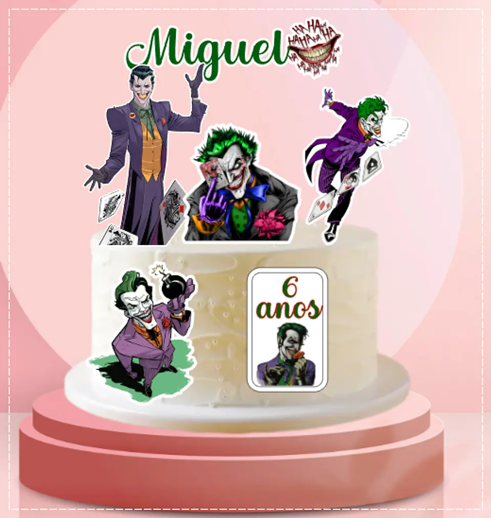 Arquivo de Corte Topo de Bolo Coringa 4 1