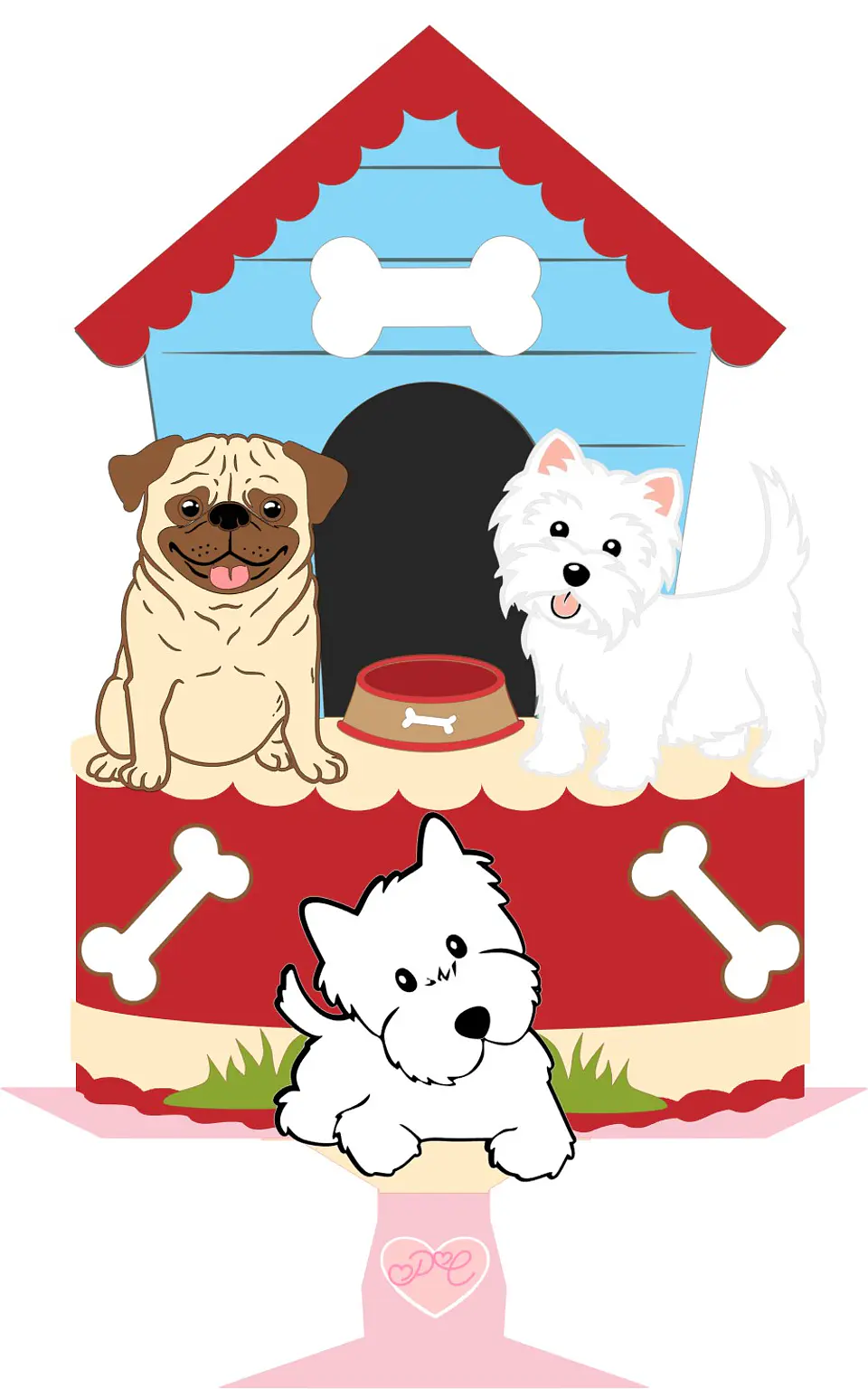 Arquivo de Corte Topo de Bolo Cachorrinho 26 1