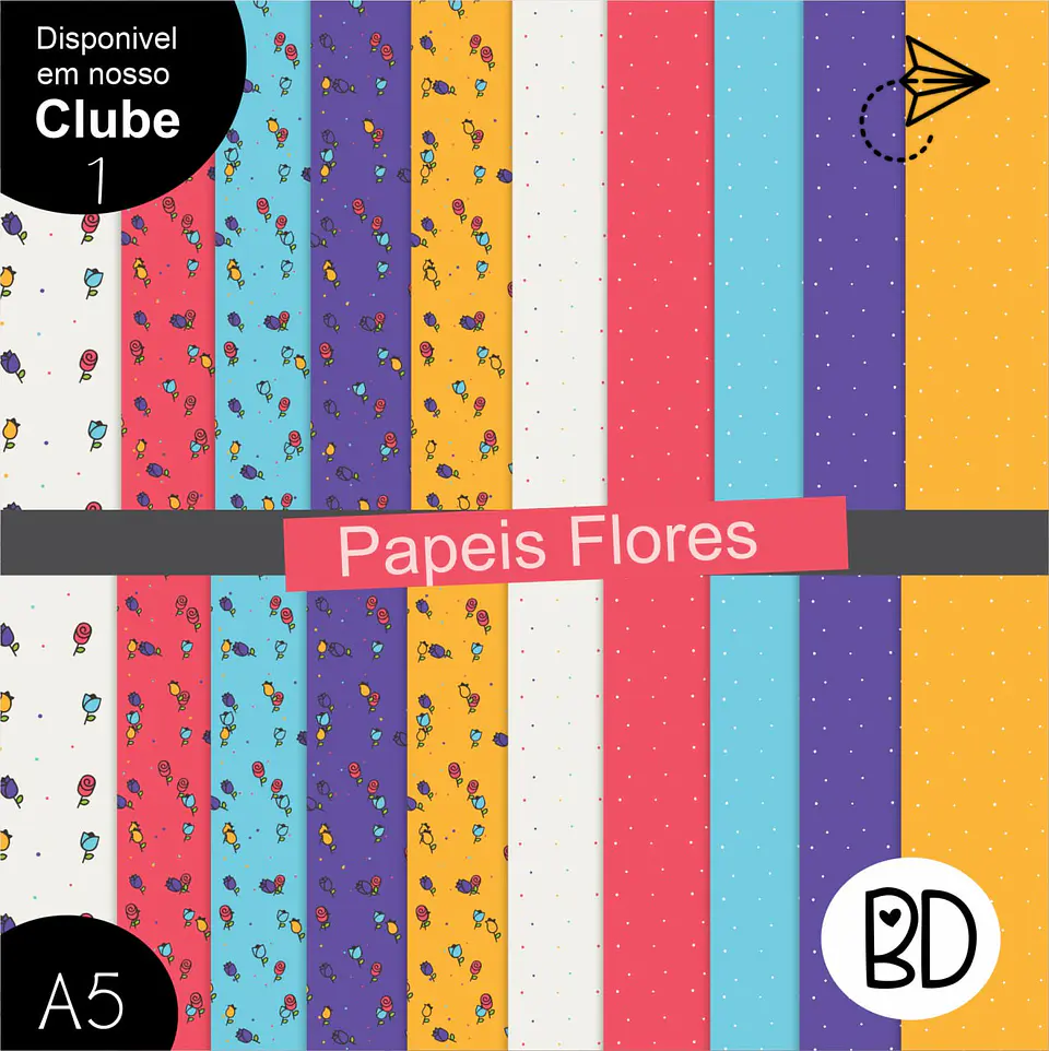 Kit Digital 58 Flores 1 Papeis Digitais 31 1