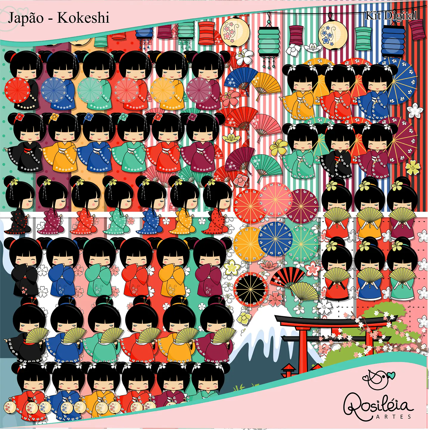 Kit Digital Kokeshi 46 1
