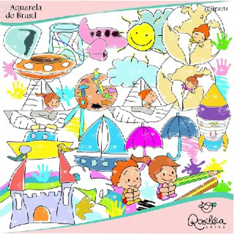 Kit Digital Aquarela do Brasil 13 1