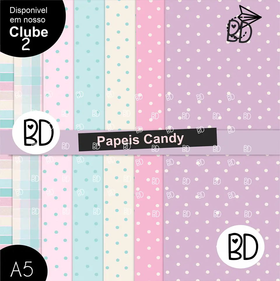 Kit Digital 54 Candy Colors 2 Papeis Digitais 29 1