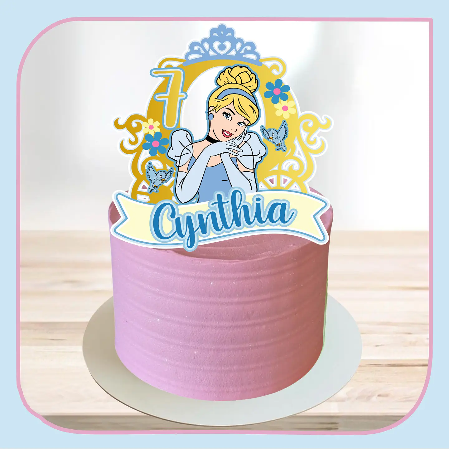 Arquivo de Corte Topo de Bolo Cinderela 43 1