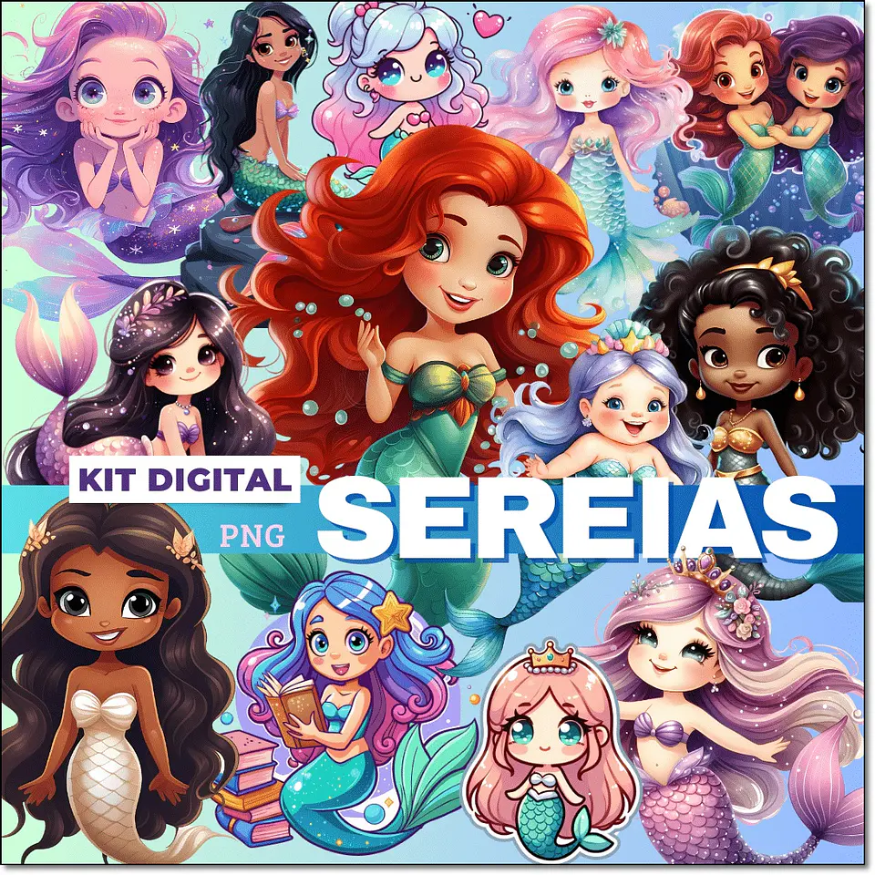 Kit Digital Sereias 28 1